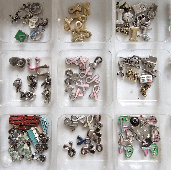 🦉 5/$21 🦉 O2 ORIGAMI OWL LIVING LOCKET FLOATING PETITE MEMORY CHARMS NEW!! - Picture 9 of 16